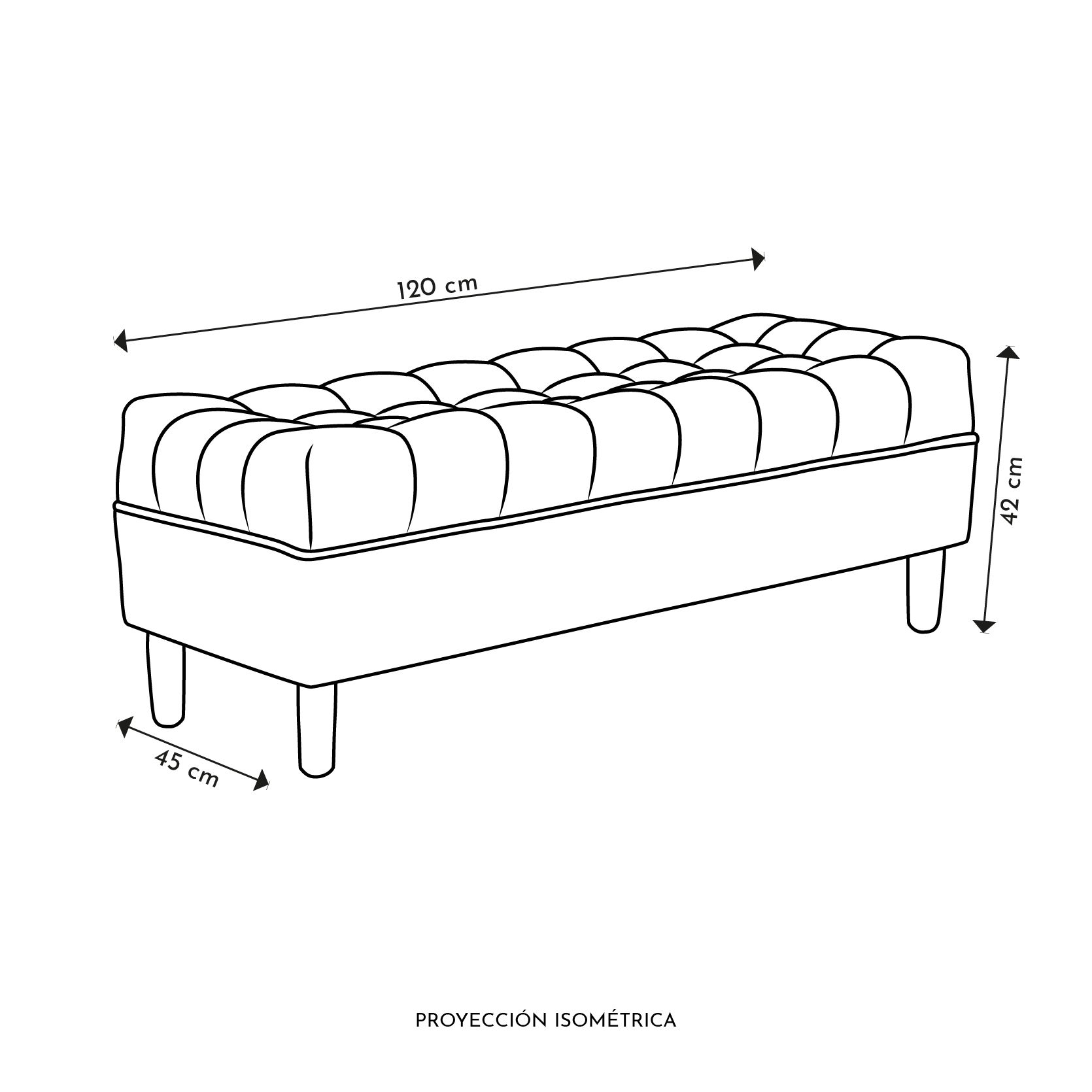 BANQ WOOD 2C MEDIDAS